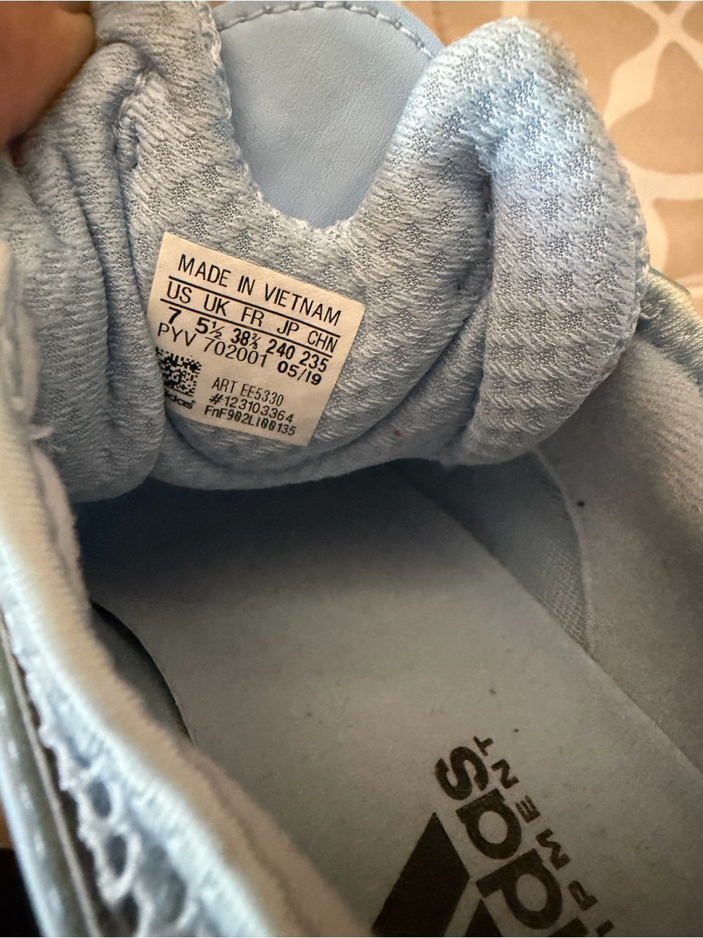 adidas Light Blue Casual Trainer